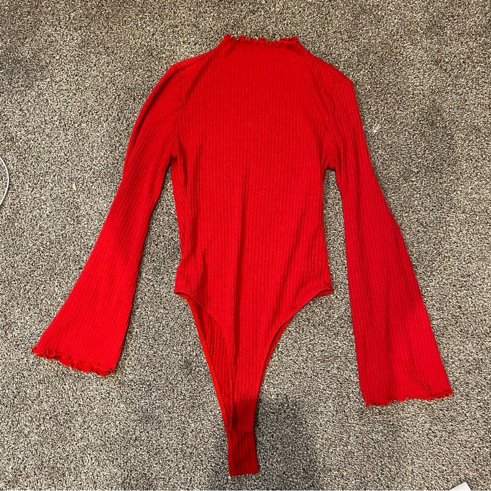 Red bodysuit